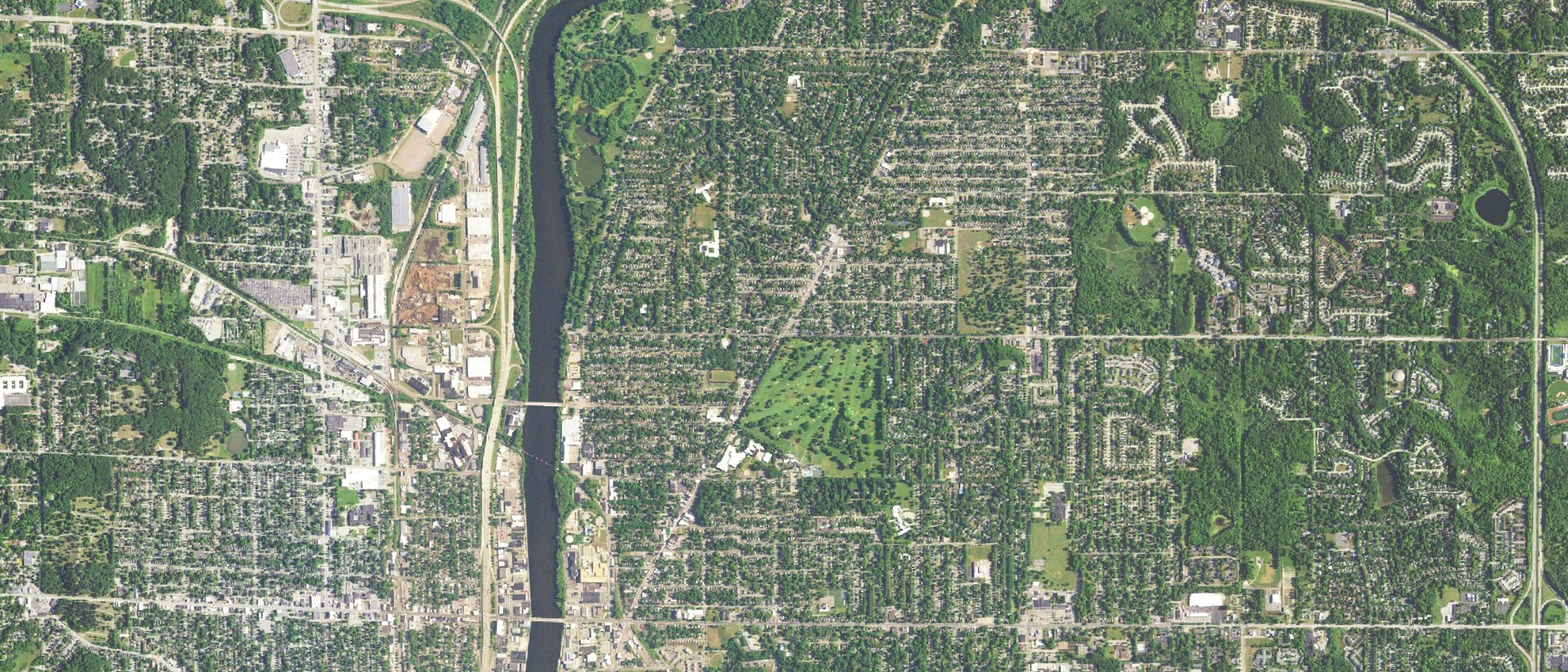 Aerial view of Creston, Grand Rapids